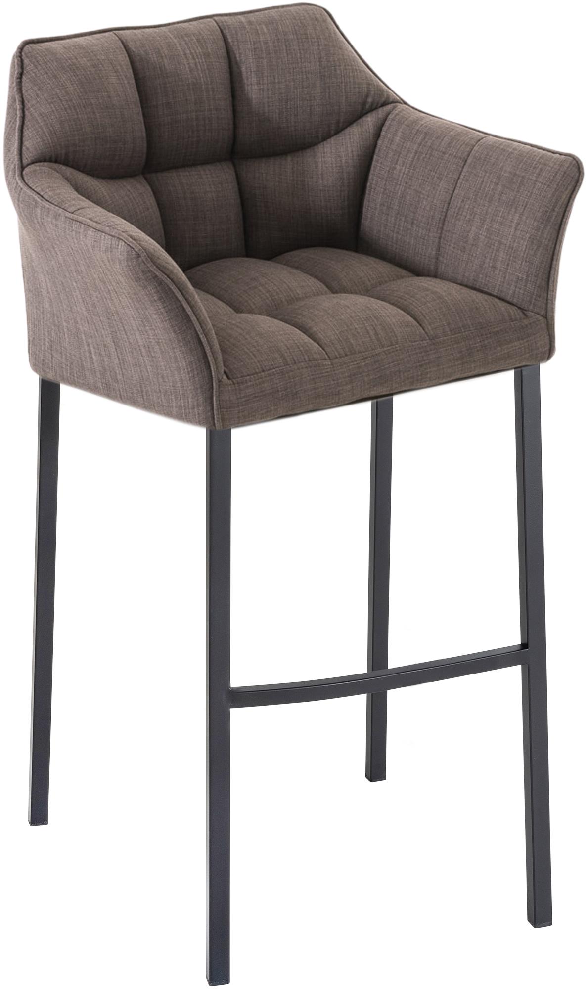Taburete de Bar Damaso Tela con Base de Cuatro Patas